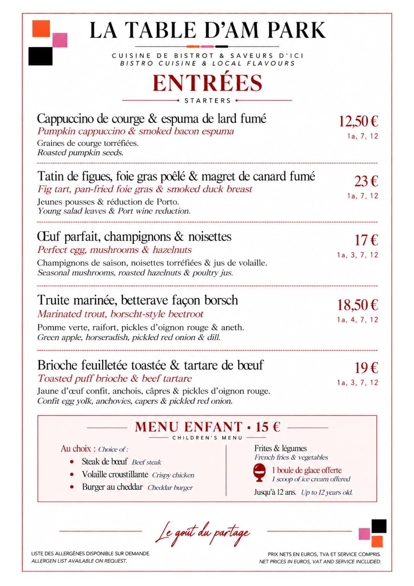 Menu Page 2